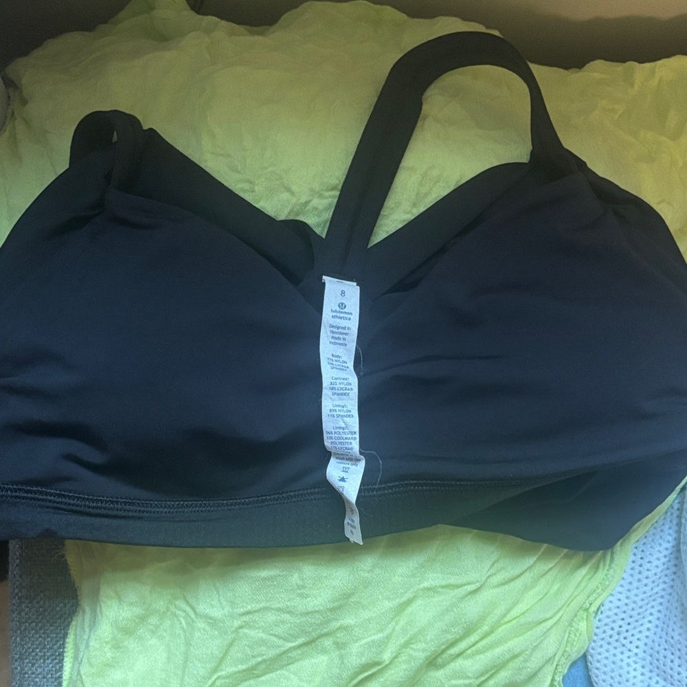 Women's Black Lululemon
 Bra